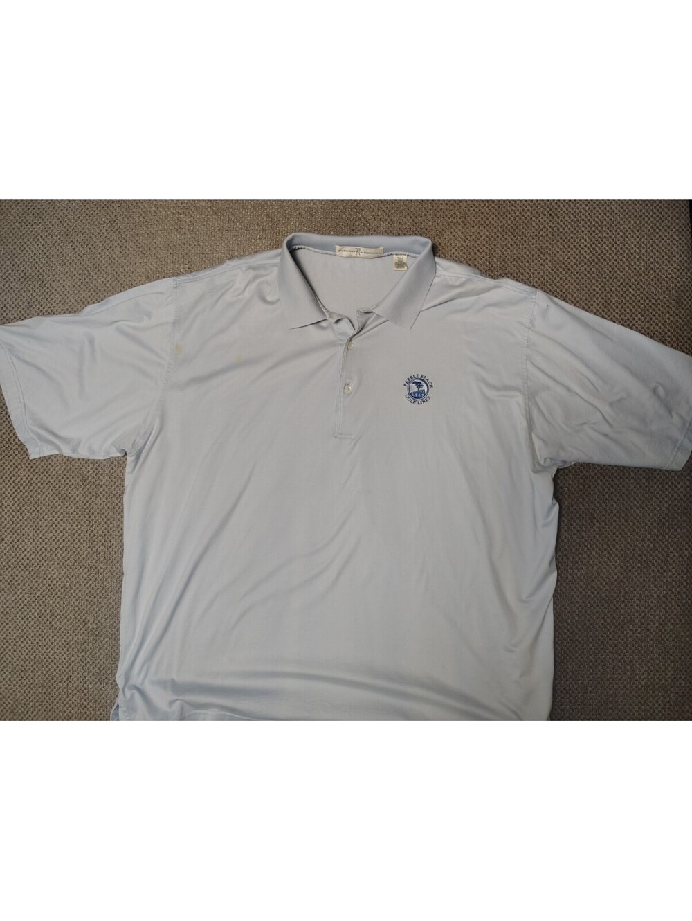 Fairway & Greene Pebble Beach Golf Links Polo Shirt Men XXL 2XL Blue 100% Cotton